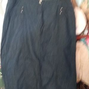 18W Gorgeous dk Blue denim Jean Skirt (bsk)